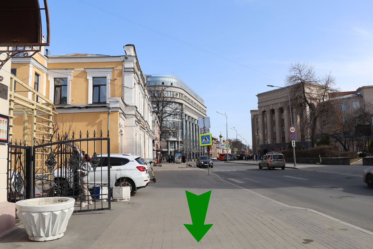 Нижний Новгород. Фото. Академия водного транспорта ост (чёт сторона) - Кремлёвский бульвар